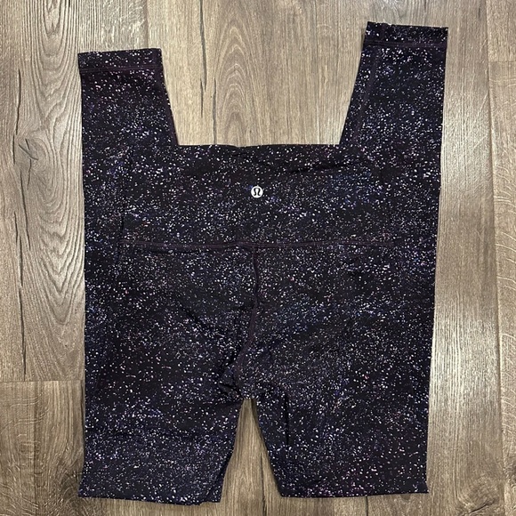 Lululemon Wunder Under Hi-Rise Tight 28" Crystalline Multi Galaxy Print Sz 4 - Picture 6 of 14